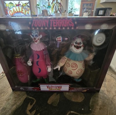 NECA Toony Terrors: Killer Klowns From Outer Space   Slim & Chubby 2-Pack NIB