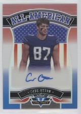 2022 Leaf Valiant All-American Red White & Blue 3/7 Cade Otton #AA-CO1 Auto 0a17