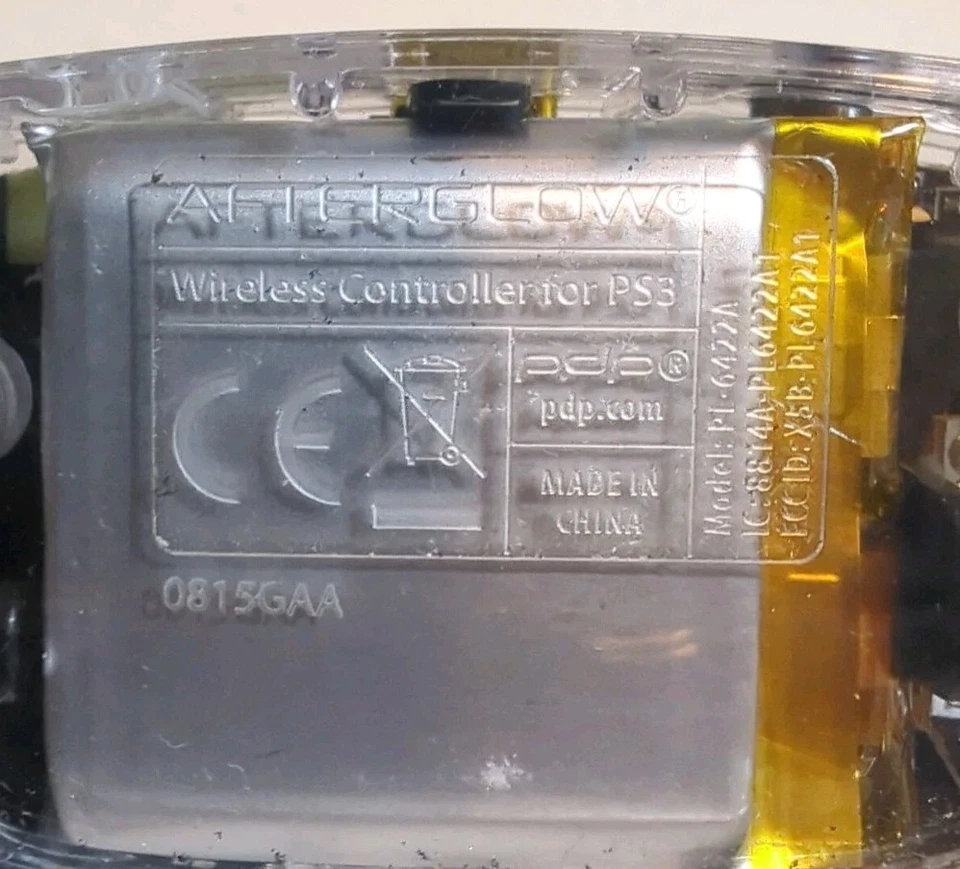 Afterglow Wireless Clear Controller For Playstation 3 PS3 (No USB Dongle) - Image 3 of 3