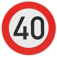 Stvo Verkehrsschild Nr. 274-40 40Km/H Verkehrszeichen StraßEnschild Schild RA1