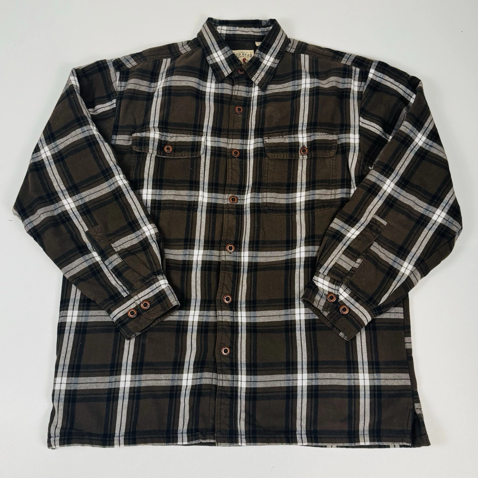 RedHead Brand Co. Brown Plaid Fleece Lined Flannel Shirt Men’s M Outdoor Casual
Opens in a new windo