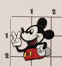Mickey Mouse Patch Vintage Embroidered Iron On Uniform Cosplay Costume Craft