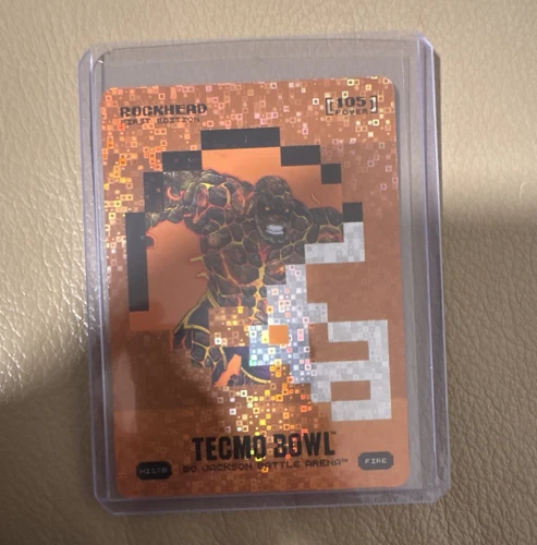 2026 Bo Jackson Battle Arena Tecmo Bowl Rockhead Fire Helmet Icon Rare SP  HI178