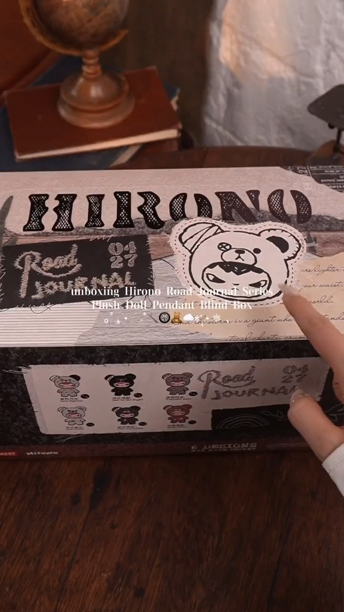 Authentic Hirono Road Journal Series Blind Box Plush Doll Pendant