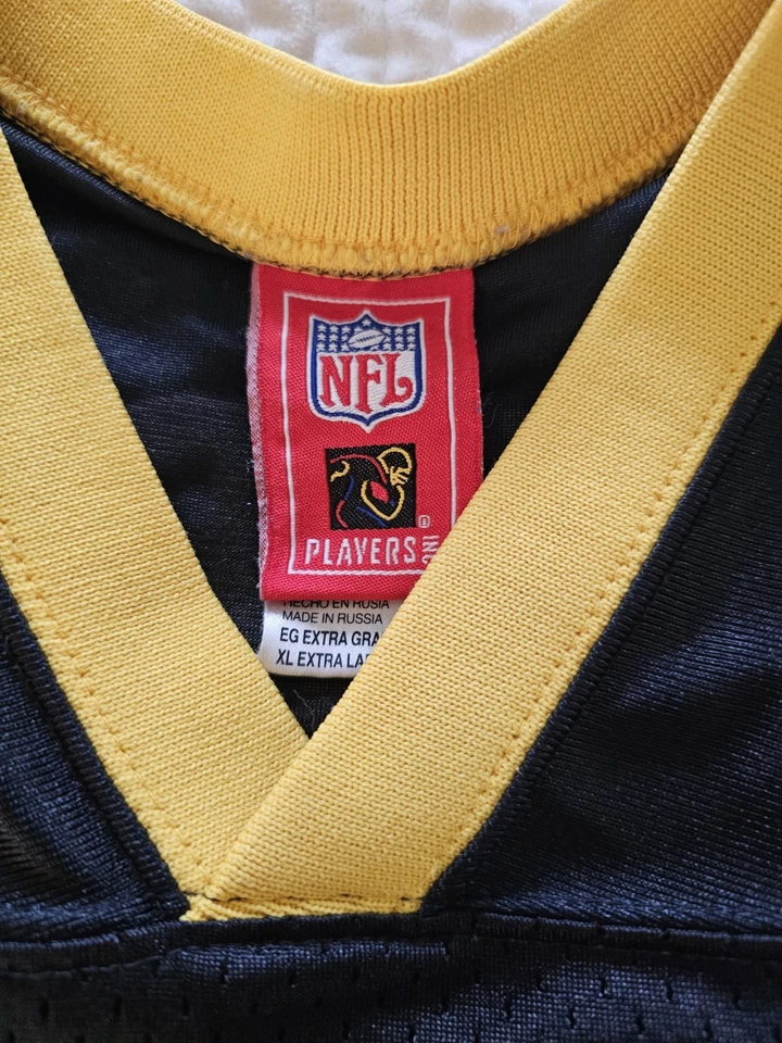 Camiseta de fútbol americano de la NFL Pittsburgh Steelers Reebok para hombre talla L Hines Ward #86 negra Foto 4 de 4