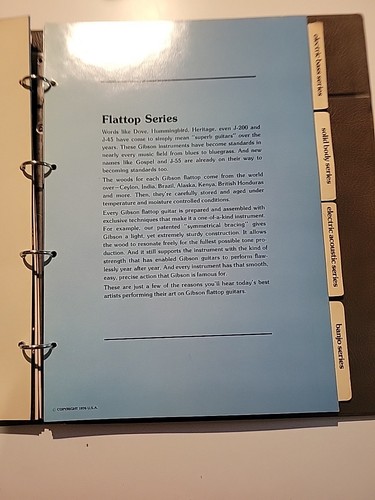 Gibson Dealer Catalog Book Les Paul Embossed Bound Vintage Guitar Circa 1975 - Picture 12 of 24