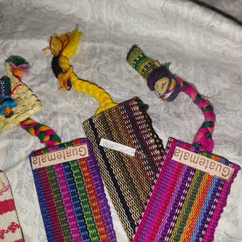 Bookmarkers Embroidered Handmade | Guatemala Artisan Indigenous Lot Of 10 - Picture 4 of 7