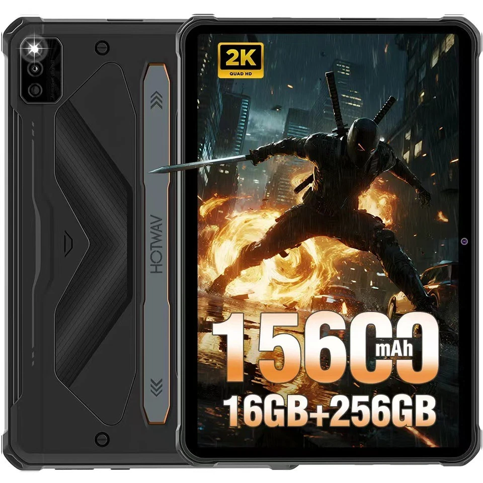 HOTWAV R6 Ultra robustes Tablet 16 GB + 256 GB 15600 mAh 10,4 Zoll 4G Android 13 - Bild 2 von 4