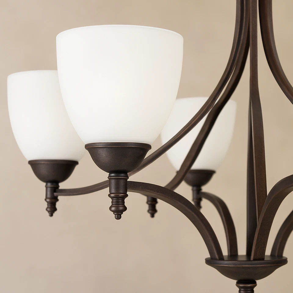 Lámpara de araña Fort Worth Upgrade de 5 luces - acabado negro mate Foto 4 de 4