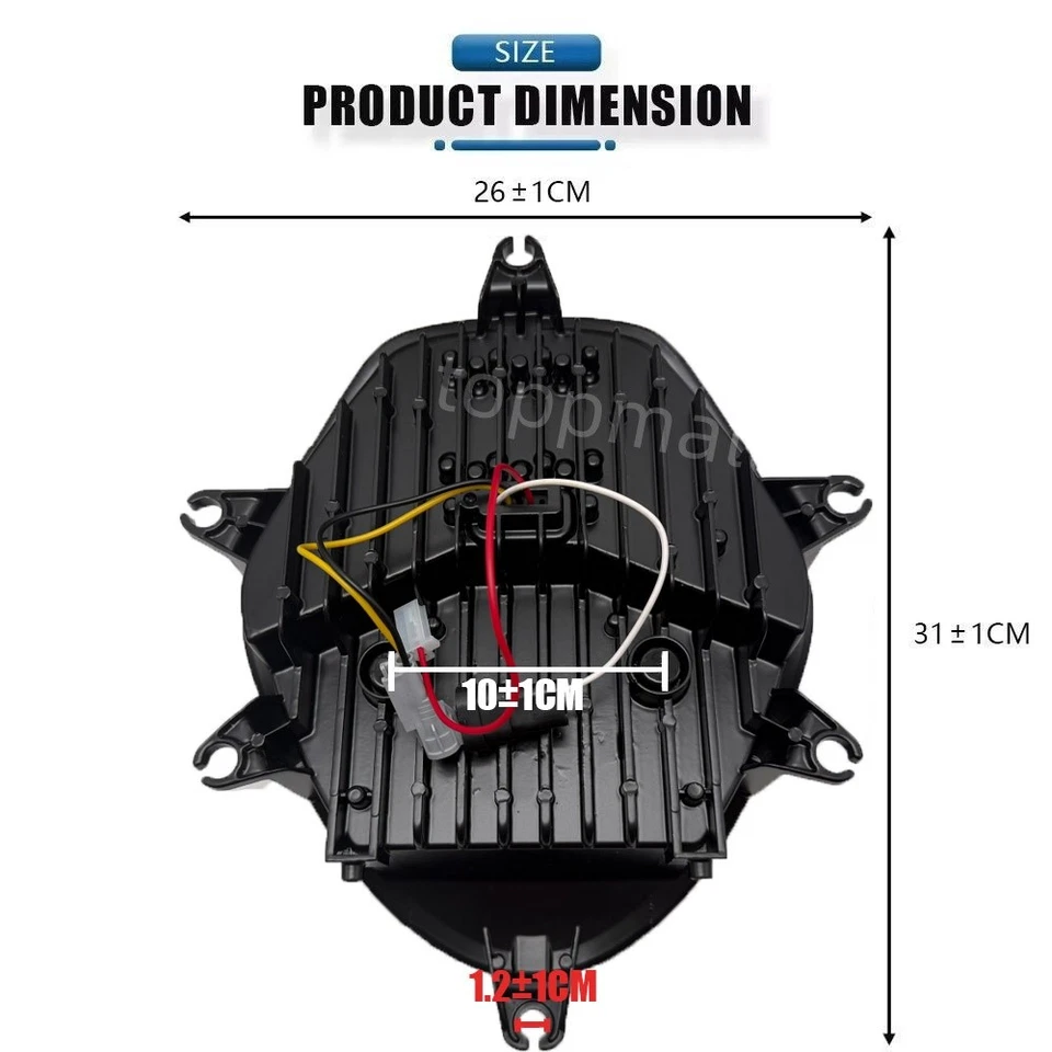 Farol LED DRL conjunto lâmpada de cabeça para Suzuki V-Strom 650 1000 DL650 DL1000 - Imagem 4 de 4