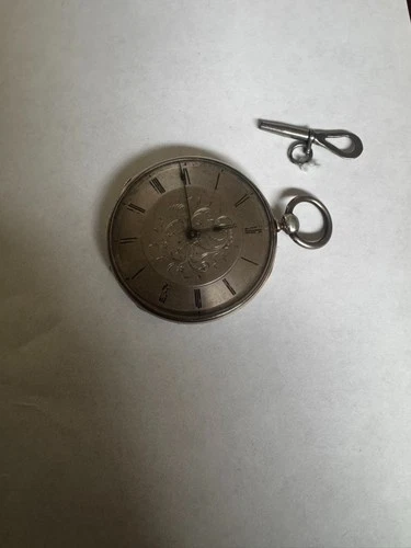 Antique Vacheron Constantin Key Wind Set Sterling Silver Pocket Watch