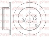 2X Remsa Bremsscheibe 61024.00 FüR PB KIA TB JB PBT Getz RIO Hyundai MC 262Mm 1