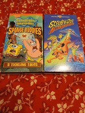 Lot Of 2 Vhs Tapes 1 SpongeBob And 1 Scooby Doo Kids Vhs Classics