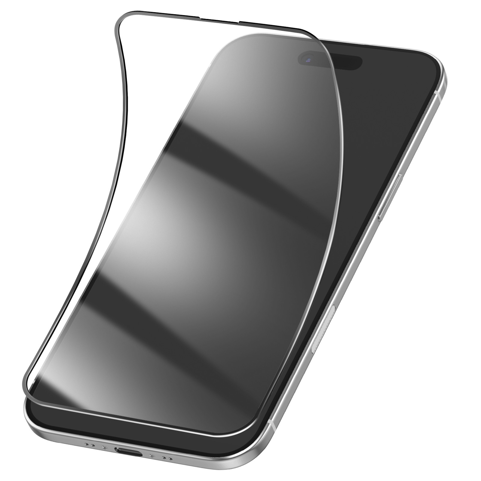 Film iPhone Air verre trempé anti-rayures haute sensibilité 3D