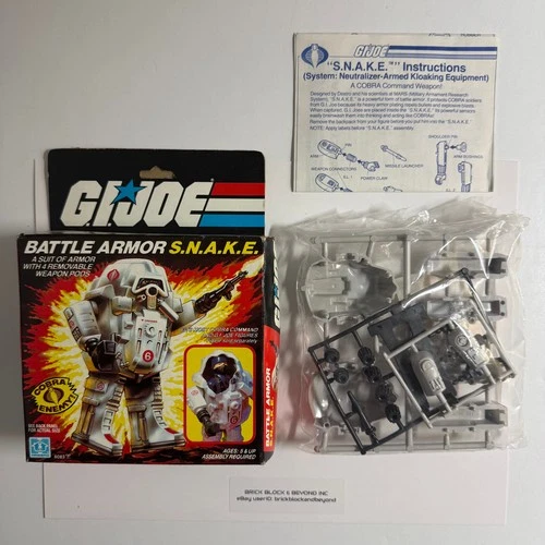 1983 Hasbro GIJOE ARAH Battle Armor S.N.A.K.E.  MIB New Sealed Contents
