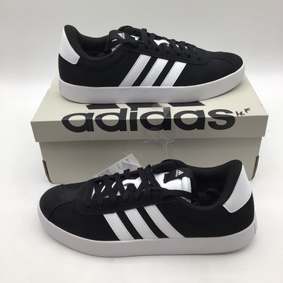 Adidas VL Court 3.0 Skateboarding Shoes Black White Men Size 9.5 ID6278 NEW