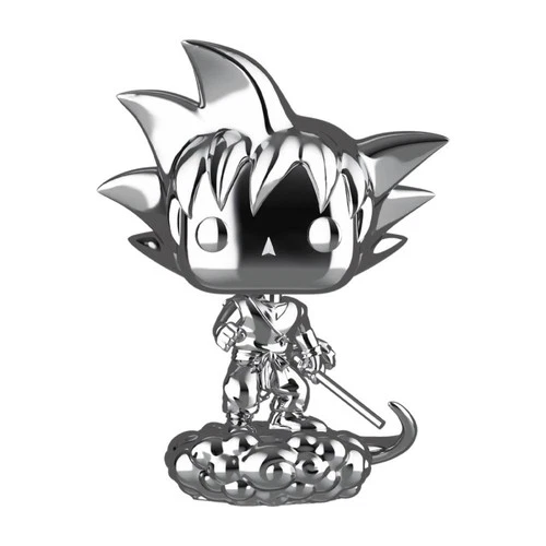Funko Pop! Dragon Ball Goku & Flying Nimbus (Chrome) 109 Exclusive Vaulted New