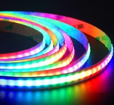 12V 24V WS2812 COB RGB LED Strip IC Addressable Full Color Flexible Tape Light