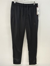 New Adidas Men's Med Tricot Track Pant Ankle Zip Drawstring Active Tech Running