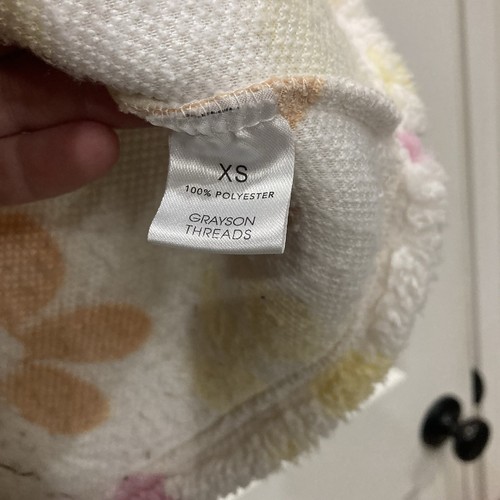 Barbie Flower Print Hooded Fleece Girls Youth Extra Small GUC - Picture 7 of 7