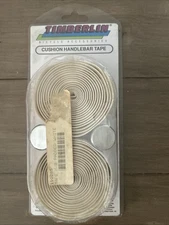Timberlin Cushion Bicycle Handlebar Tape With Plugs White