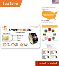 Triple Cut Prepaid SIM for Smartwatches - 5G/4G LTE | Easy Activation & Support