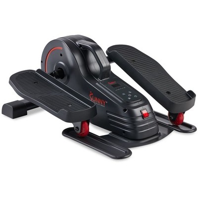 Sunny Health & Fitness Smart Electric Motorized Under Desk Elliptical- Dark Grey