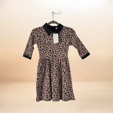 Girls Size Medium Cheetah Print Spring Dress 8-10 Years Old