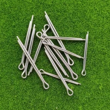 20/100Pcs TA2/GR2 TC4/GR5 Titnaium Split Pins Hairpins M2 M2.5 M3 M4 M5 M6