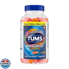 TUMS Chewy Bites Chewable Antacid Tablets for Ultra Strength Heartburn Relief