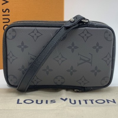 RFID Tag Louis Vuitton Monogram Eclipse Schultertasche Reverse Double Phone P...