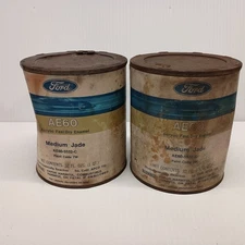 Original Ford Medium Jade Fast Dry Enamel Paint Code 7W 2 Quarts NOS Display