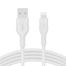 Belkin BoostCharge Flex Silicone USB-A to Lightning Charging Cable iPhone 6.6FT