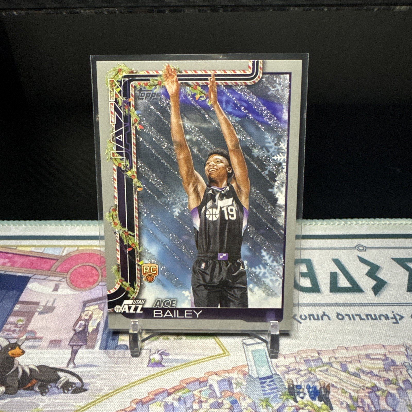 2025-26 Topps Holiday Silver Glitter Ace Bailey RC Utah Jazz #H165