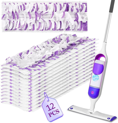 #ad #ad 12 Pack Disposable Mop Pads Compatible with Swiffer Power Mop Wet Dry Use $21.95