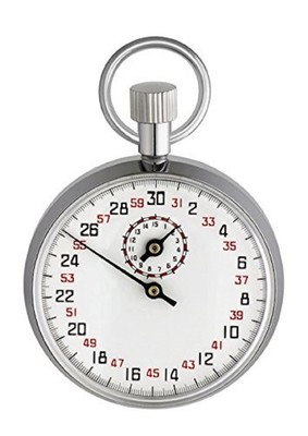 Mechanical Stopwatch, 38.1021, Start/Stop/Reset Function, Manual Winding...