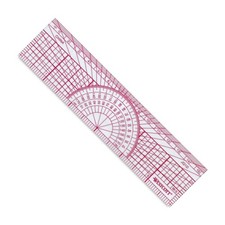 Westcott Protractor Ruler, 6", 15cm, Size: 6 inches, Translucent Color