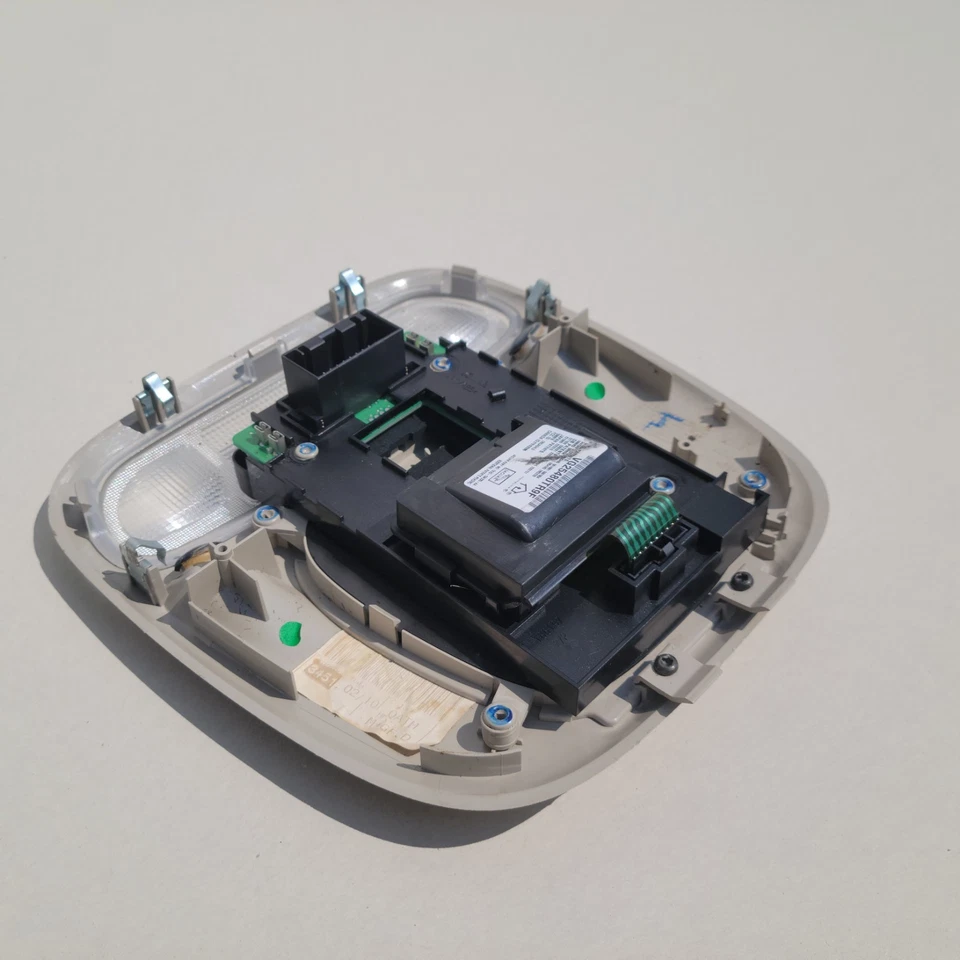 02-08 Conjunto de lámpara de luz domo central Jaguar X-Type X400 beige 186203 Foto 2 de 4