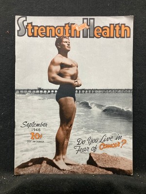 Strength & Health Magazine September 1946 w/Sam Hacker Cover/Sam Loprinzi