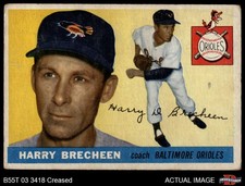 1955 Topps #113 Harry Brecheen Orioles MANAGER 1 - POOR