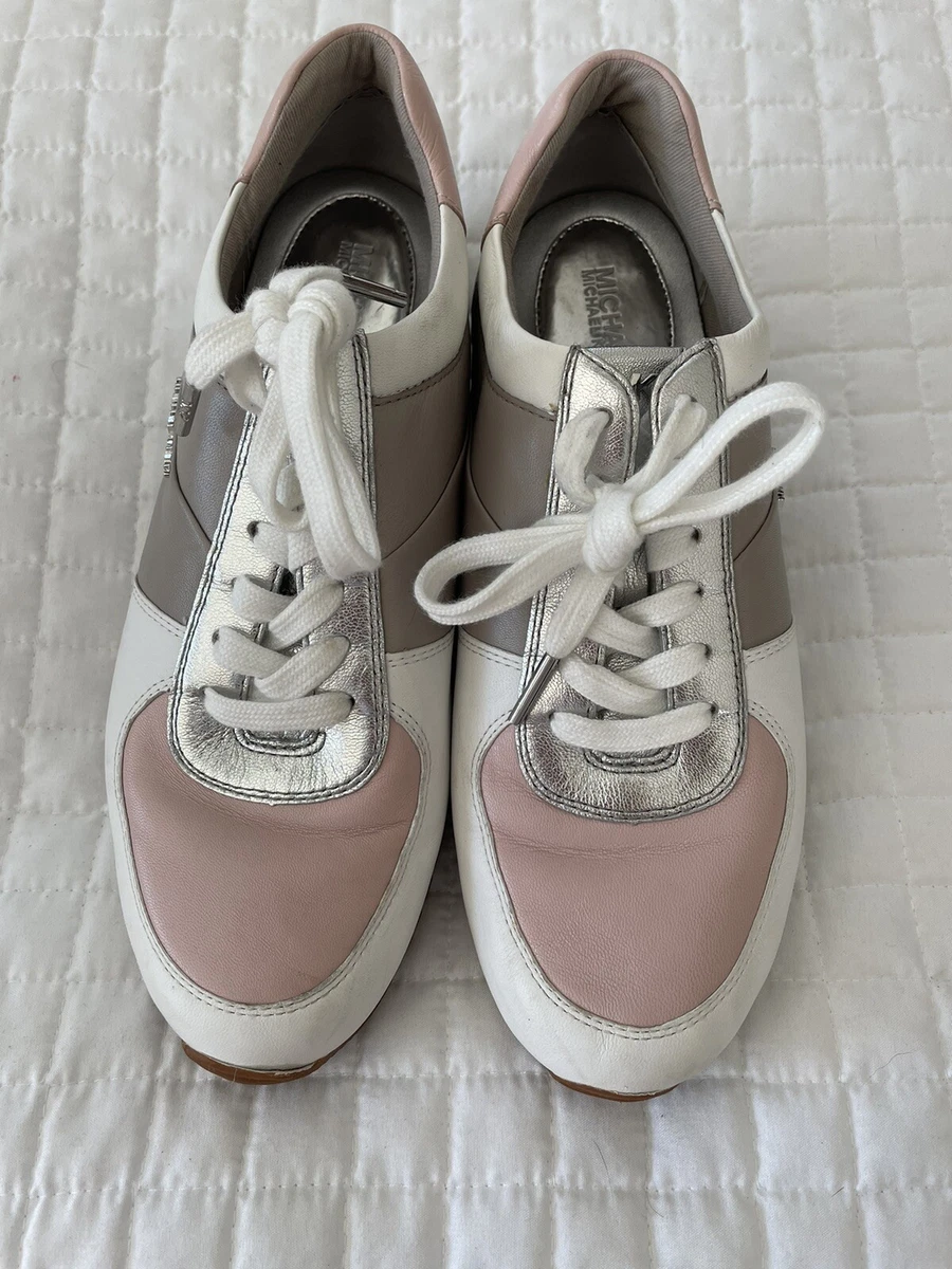 Michael kors allie deals trainer sneakers pink