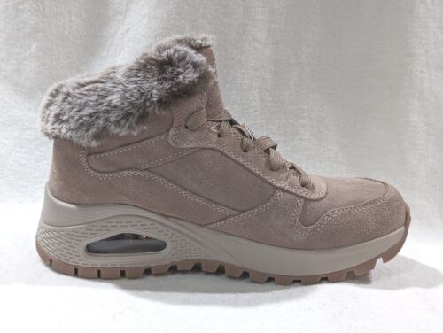 Stivali da sneaker da donna Skechers Street Uno robusti Wintriness talpa scura - taglia 6,5 nuovi con scatola - Foto 7 di 8