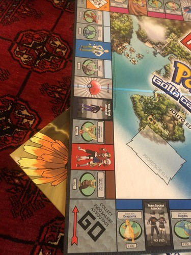 Monopoly Pokemon Johto Edition Board Game 2016 Complete! New Condition - Picture 8 of 10