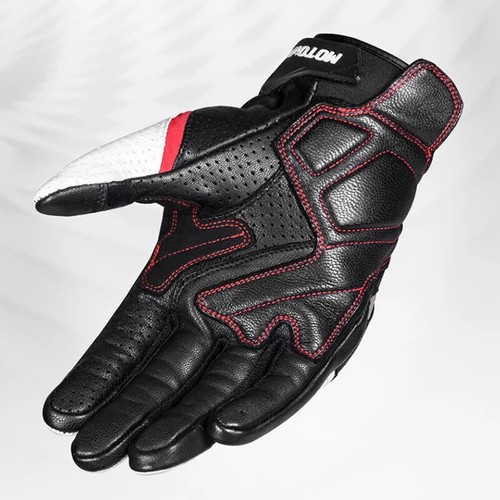 Motorcycle Gloves Breathable Leather Touchscreen Full Finger Gloves Carbon Fiber - Picture 13 of 22