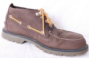 Sperry-Top-Sider-10087-Lug-Brown-Leather-Top-Boat-Shoe-Boot-Chukka-boot-Mens-8M