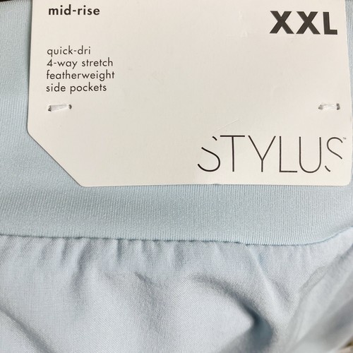 NWT STYLUS Womens Athletic Skort Lightweight SIZE XXL Blue Pockets Stretch - Picture 3 of 8