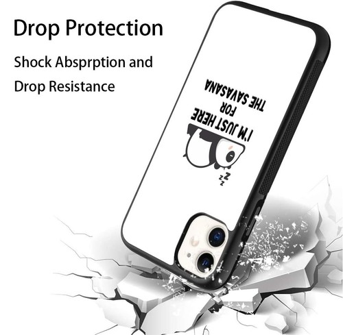 Pandas like savasana For iPhone SE XS XR Max 5 6 7 8 Plus Anti scratch Cover - Picture 9 of 25