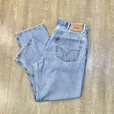 LEVI’S 550 Relaxed Fit Mens Classic Denim Blue Jeans Pants 38x34 (36x32)