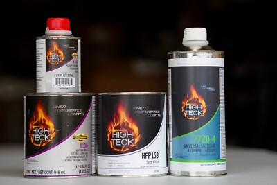 High Teck Super White Basecoat Paint, Reducer, Clearcoat QUART Kit! Toyota 040