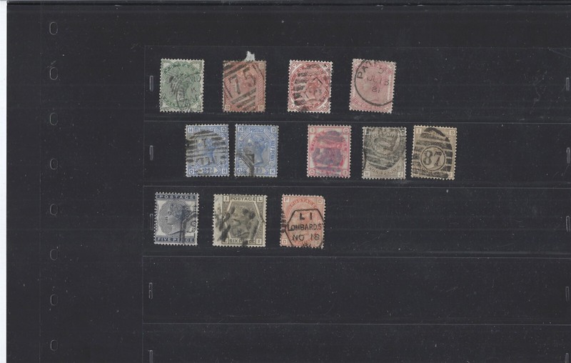 GREAT BRITAIN-1880 ISSUE-CLEAR PLATE #S-BETTER-F-VF-HIGH CAT$$-